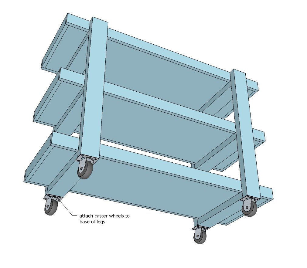 Easy to Build Rolling Storage Cart — step 5