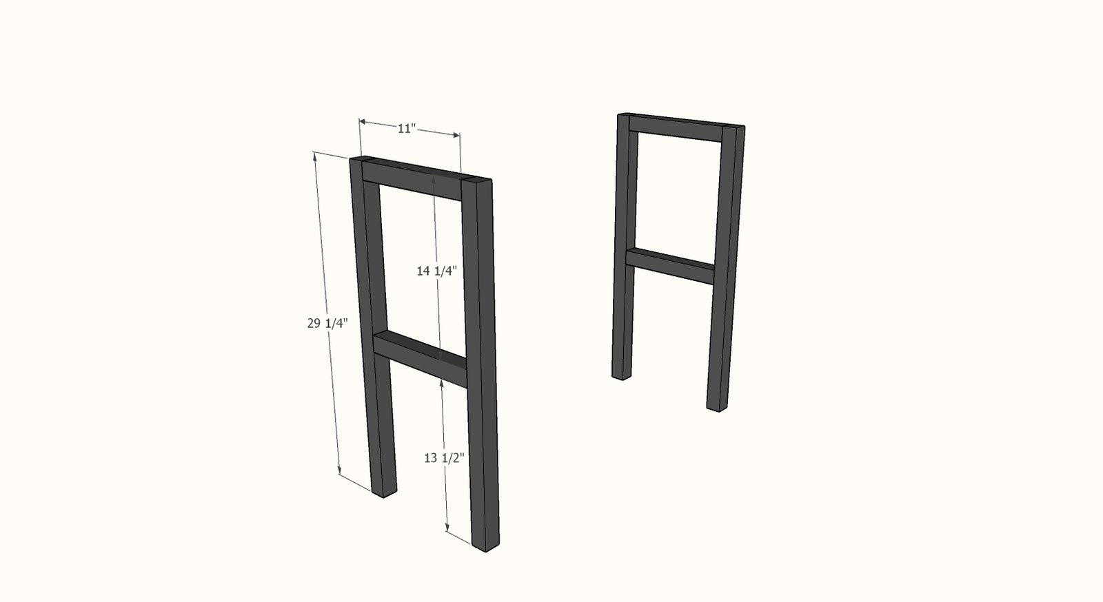 Easy to Build Small Modern Desk or Modern Keyboard Stand — step 1