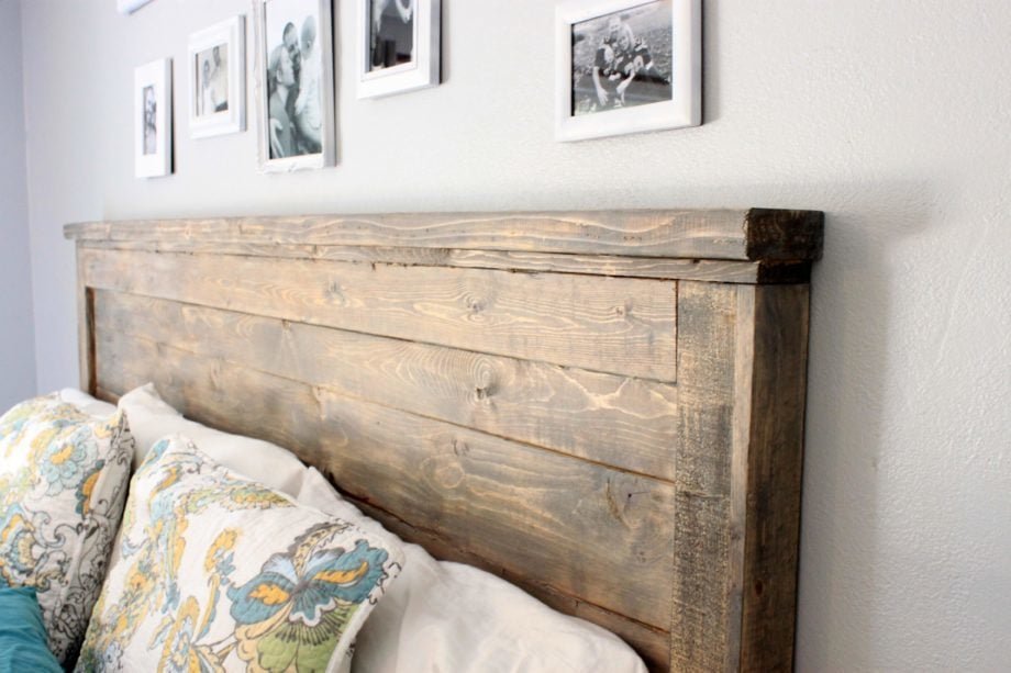 Easy Build Wood Headboard (All Mattress Sizes)