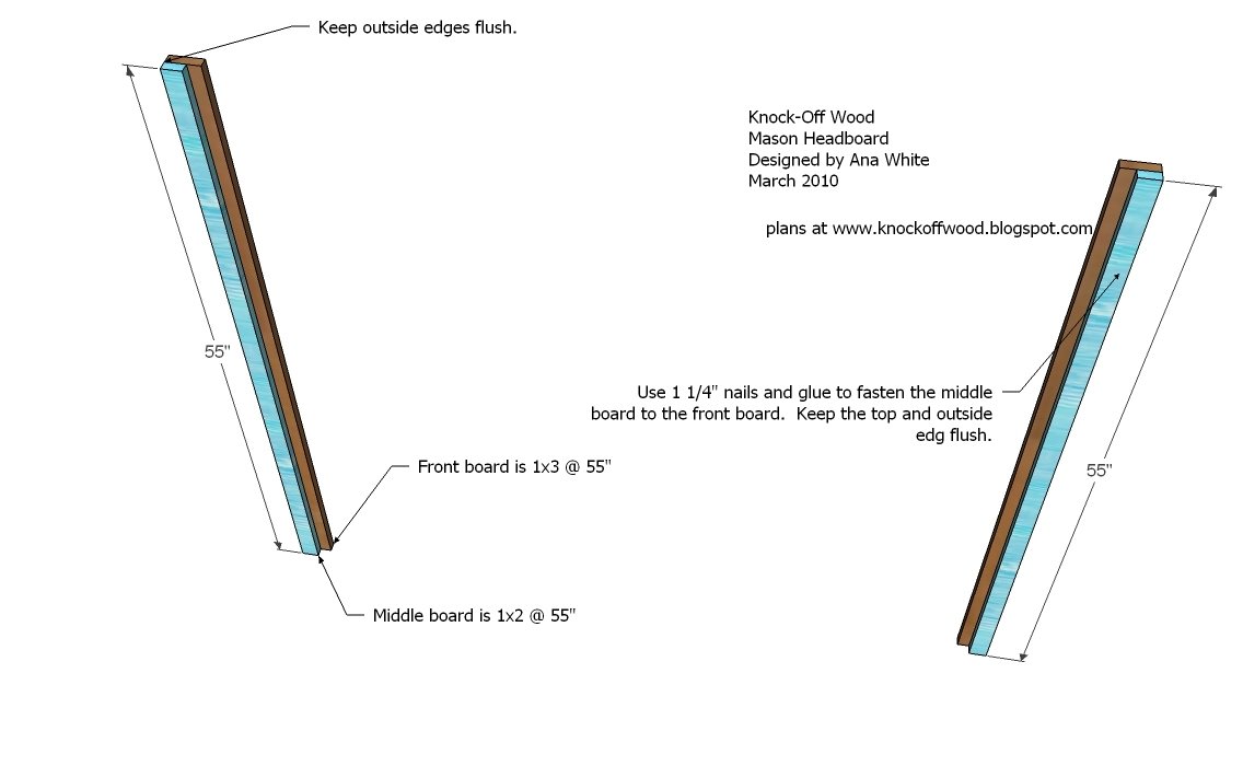 Easy Build Wood Headboard (All Mattress Sizes) — step 1
