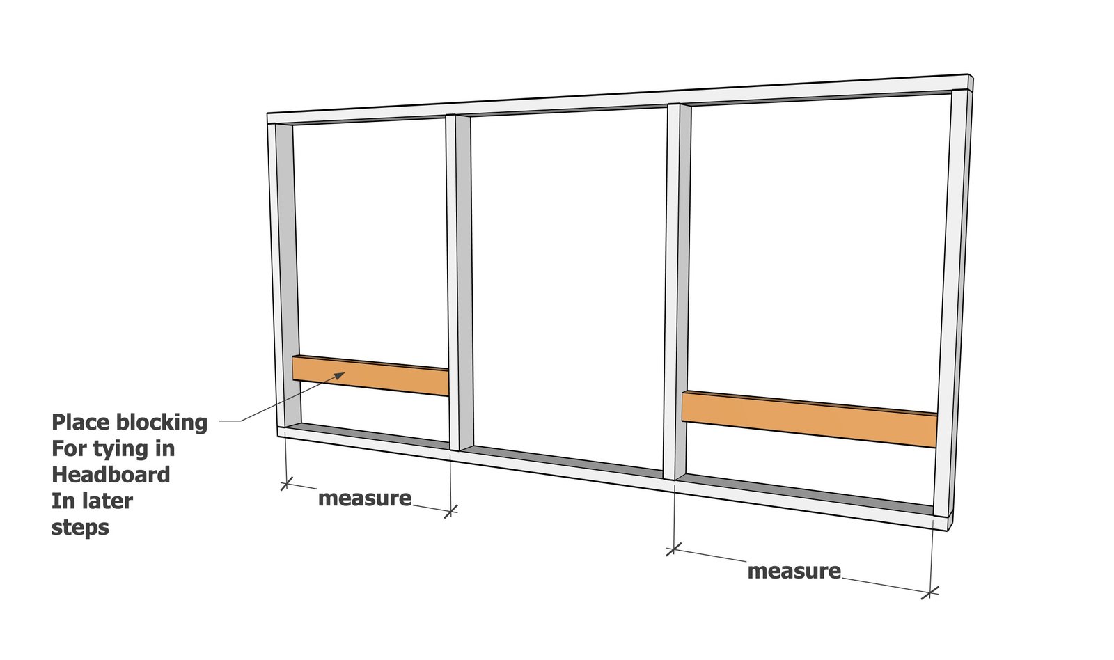 Easy DIY Floor Standing Headboard — step 2