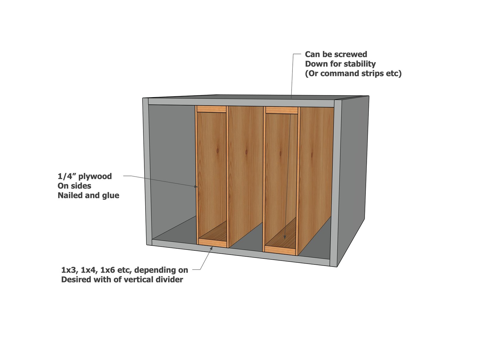 Easy DIY Kitchen Cabinet Tray Dividers — step 3