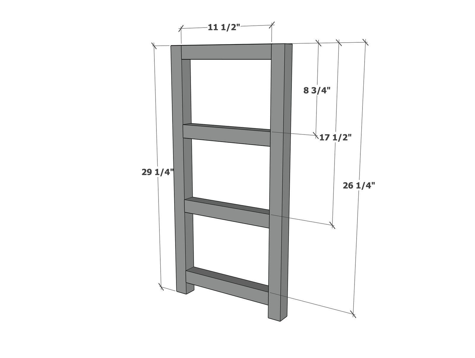 Easy DIY Shoe Storage Console Table — step 1