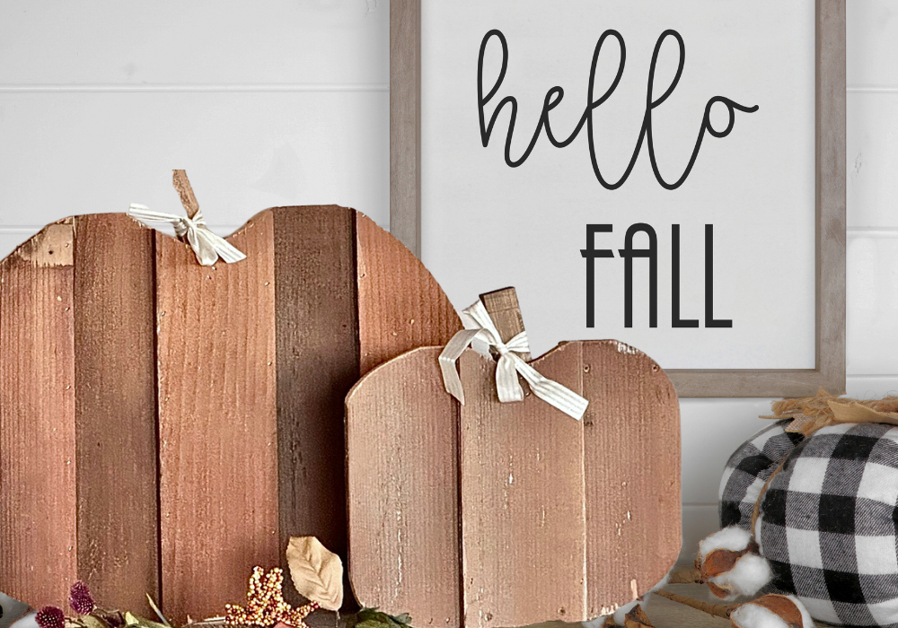 Easy Fence Picket Wood Pumpkin Decor