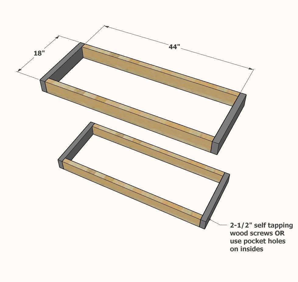 Easy Kitchen Island — step 1