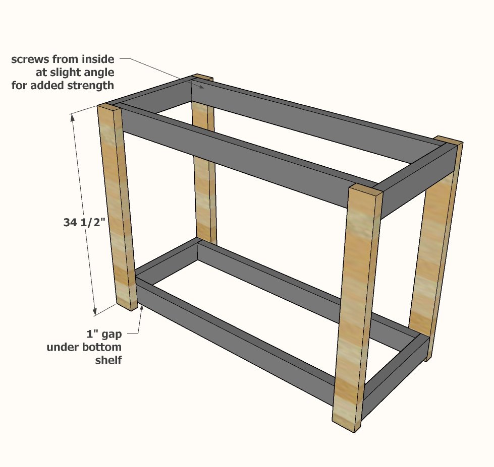 Easy Kitchen Island — step 2