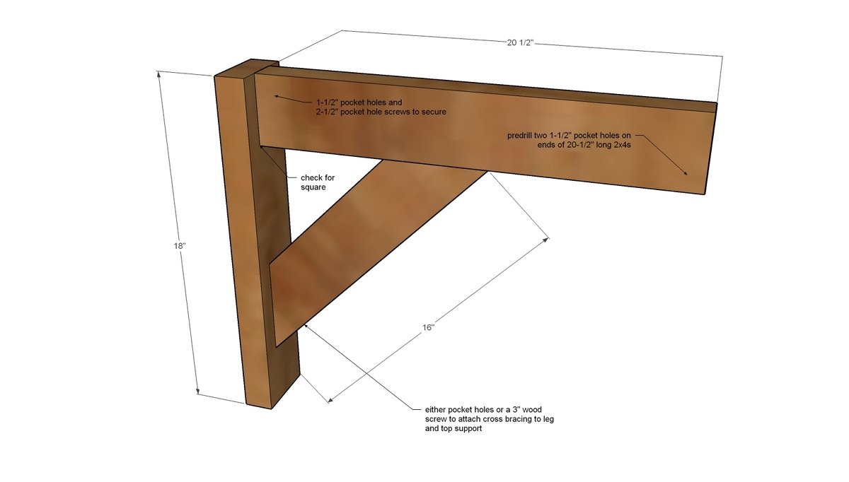 Easy Mudroom Benches or Locker Room Benches — step 2