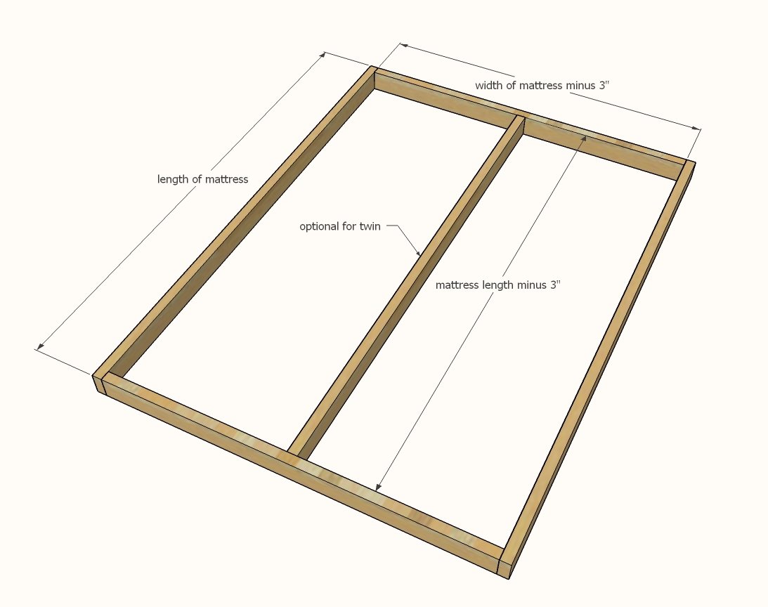 Easy Upholstered Bed — step 1