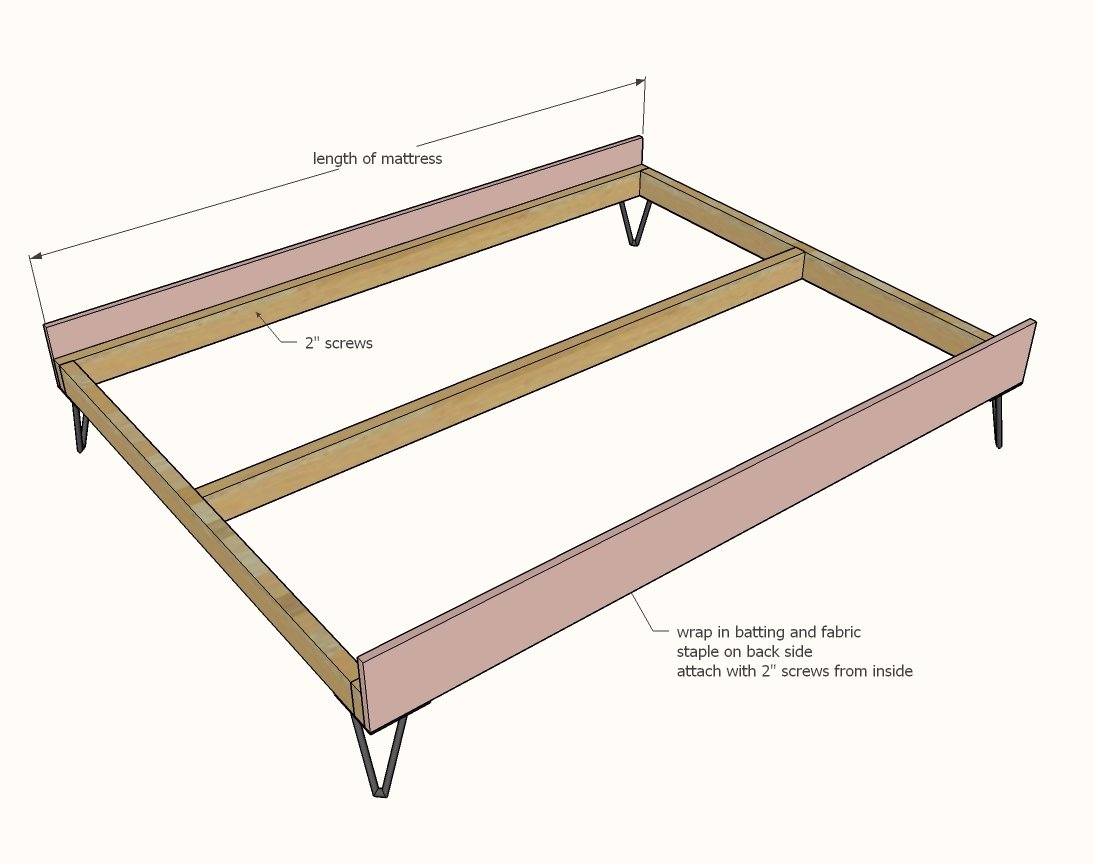 Easy Upholstered Bed — step 3