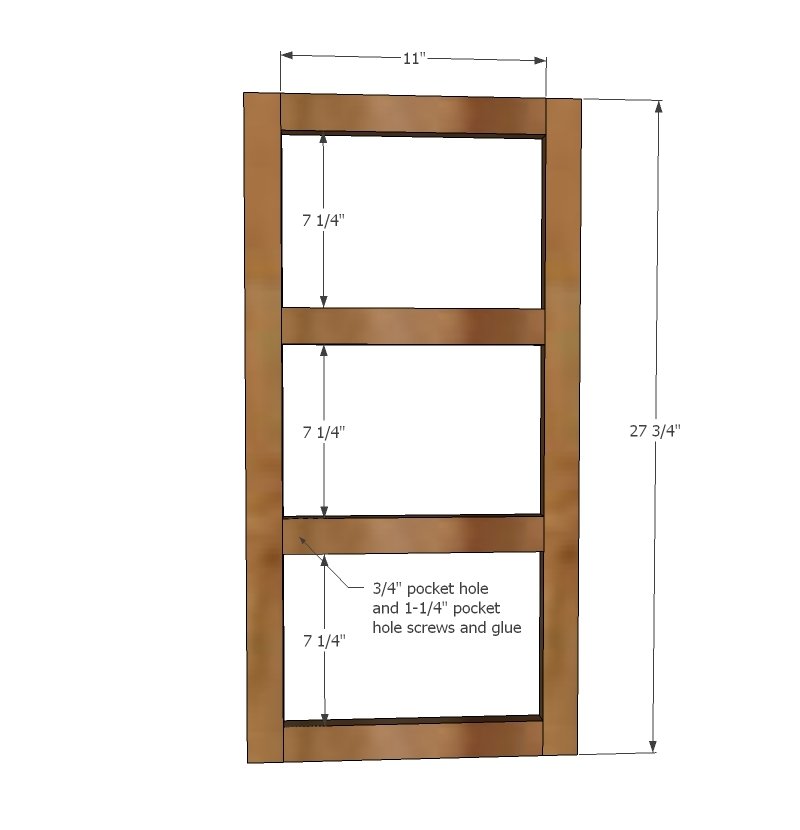 Easy Wall Mail or Magazine Bin Shelf — step 1