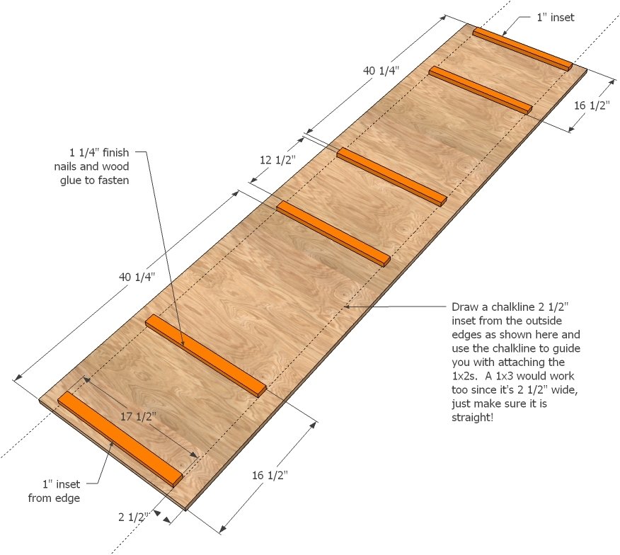 Eco Modular Office Desktop made with PureBond Plywood — step 1