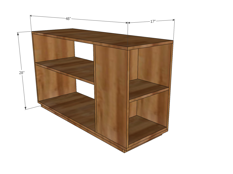 Eco Office Large Bookshelf dimension diagram 1