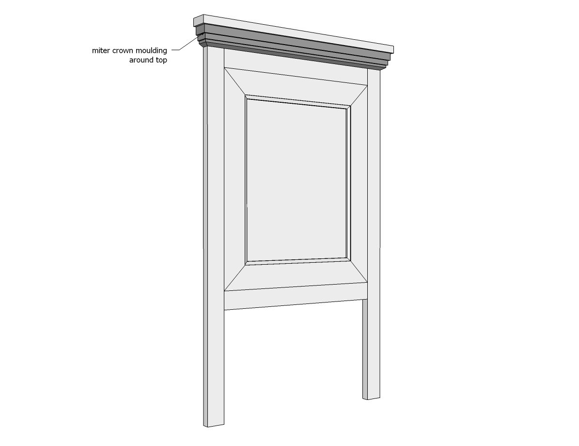 Elegant DIY Twin Bed with Detailed Headboard ( + Cut List) — step 6