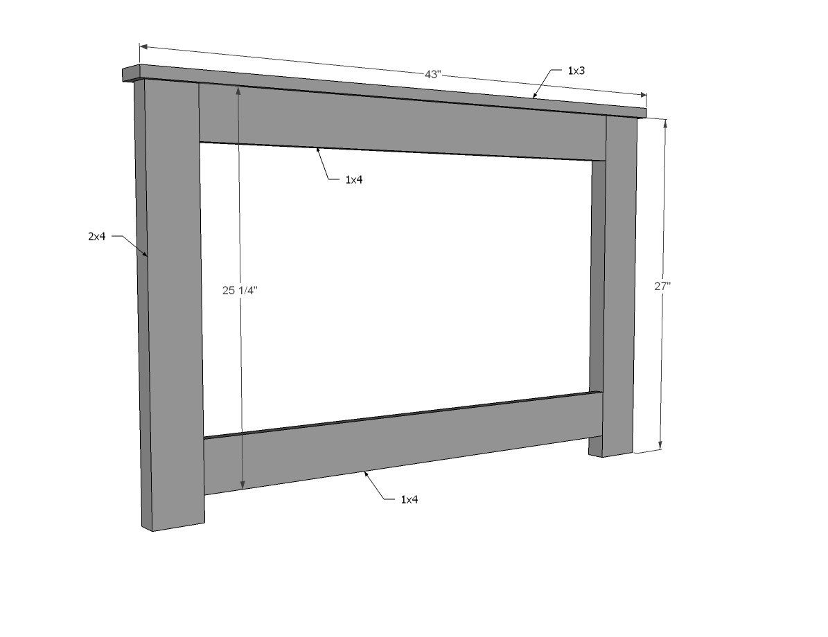 Elegant DIY Twin Bed with Detailed Headboard ( + Cut List) — step 7
