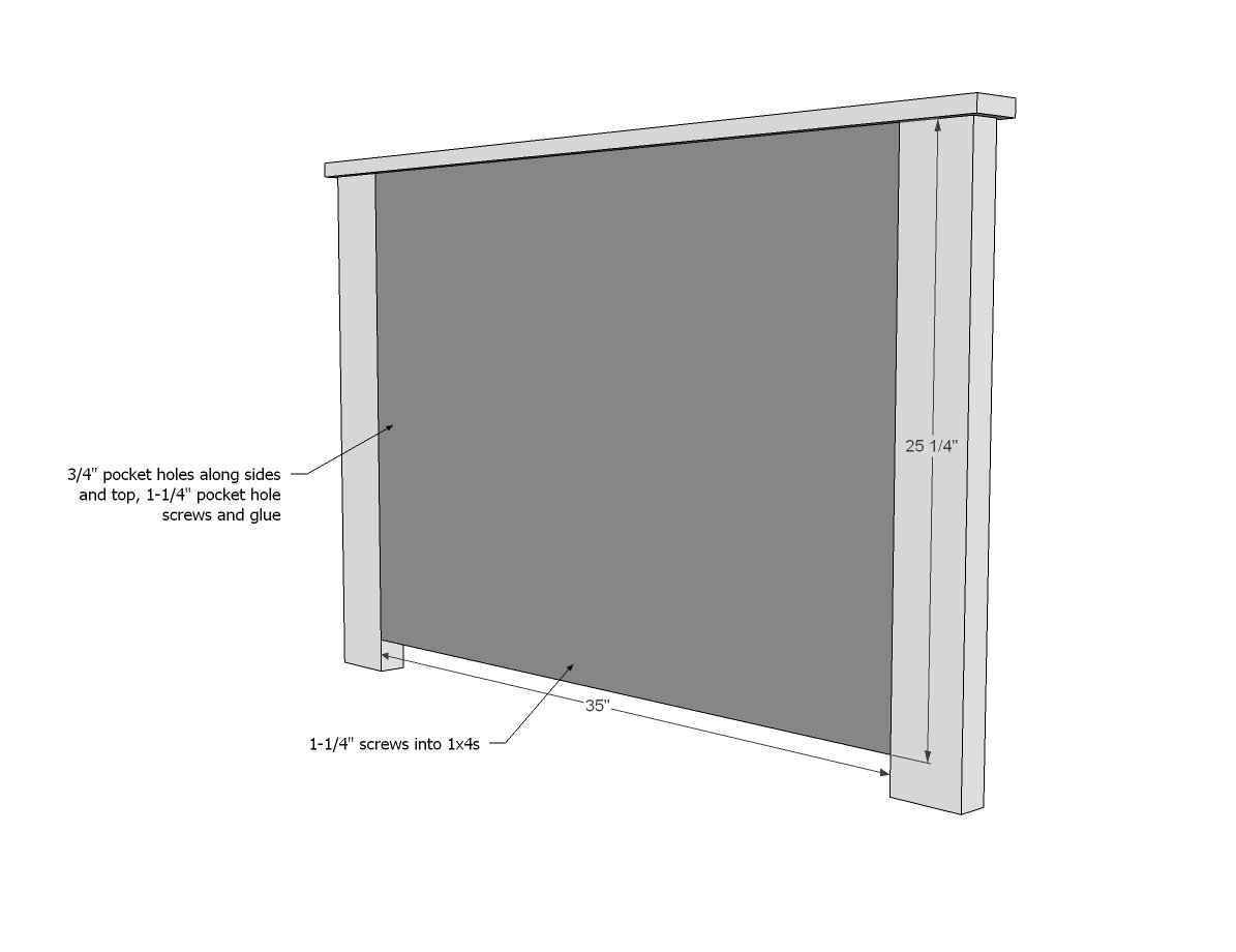 Elegant DIY Twin Bed with Detailed Headboard ( + Cut List) — step 8