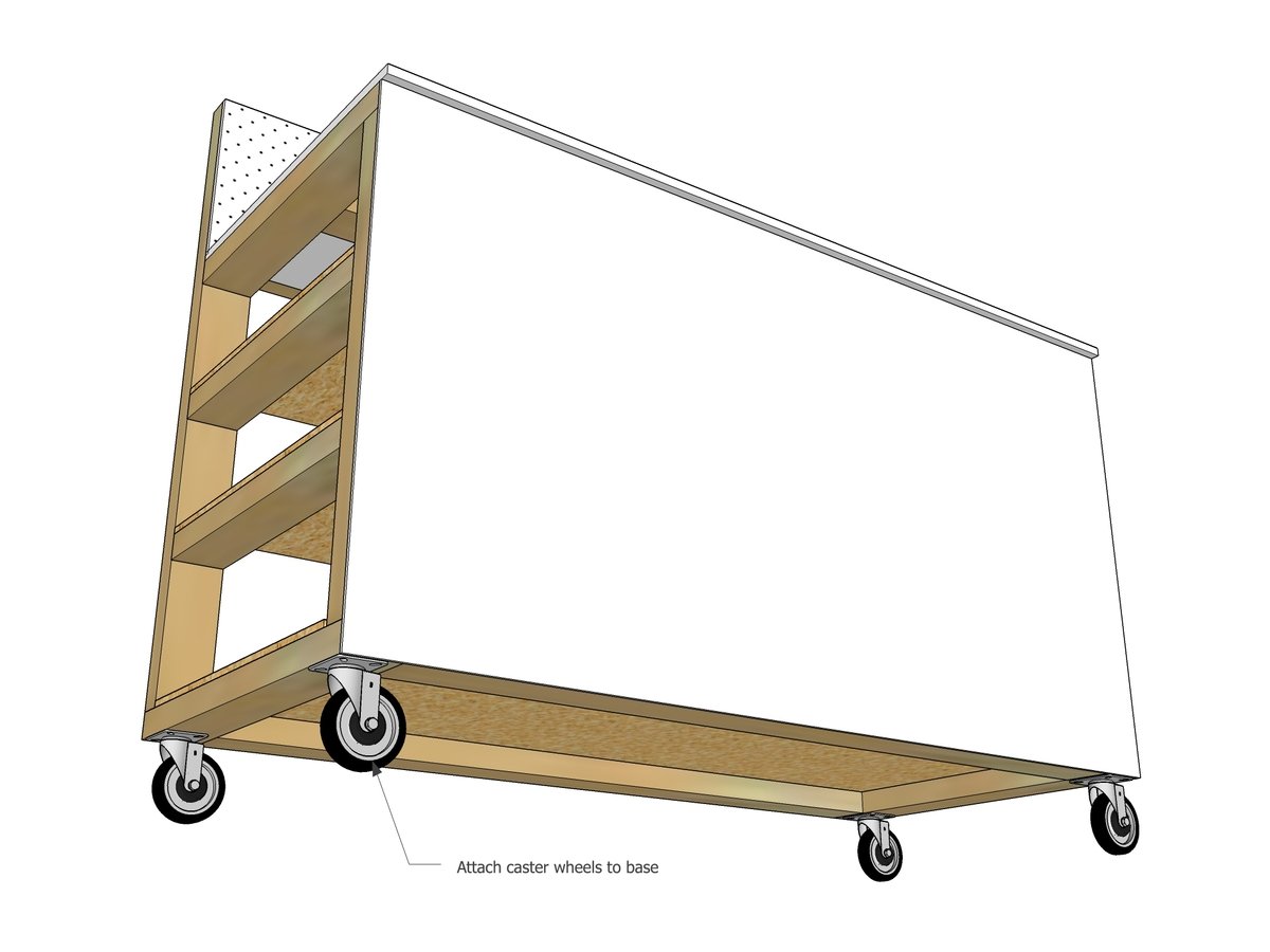 Enclosed Workbench with Wood Storage — step 6