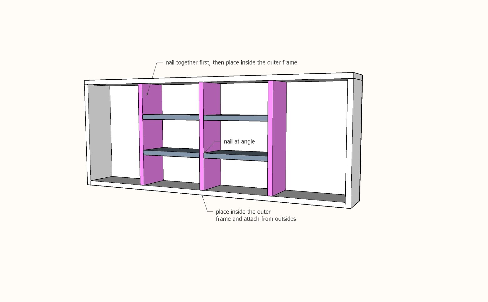 Entryway Accessory Wall Cubby Organizer — step 3