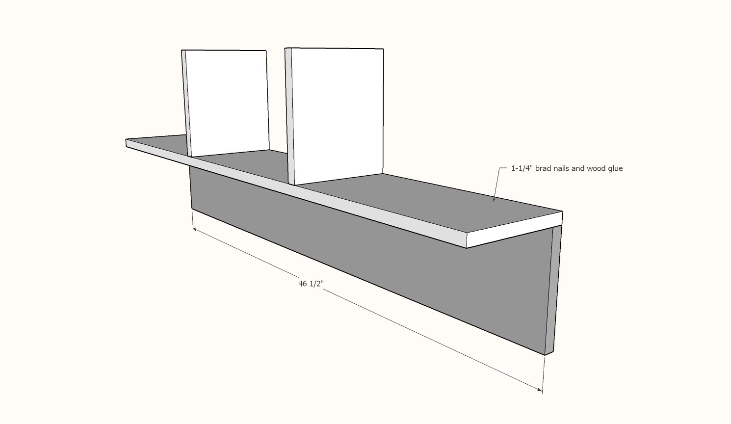 Entryway Bench and Storage Shelf with Hooks — step 10