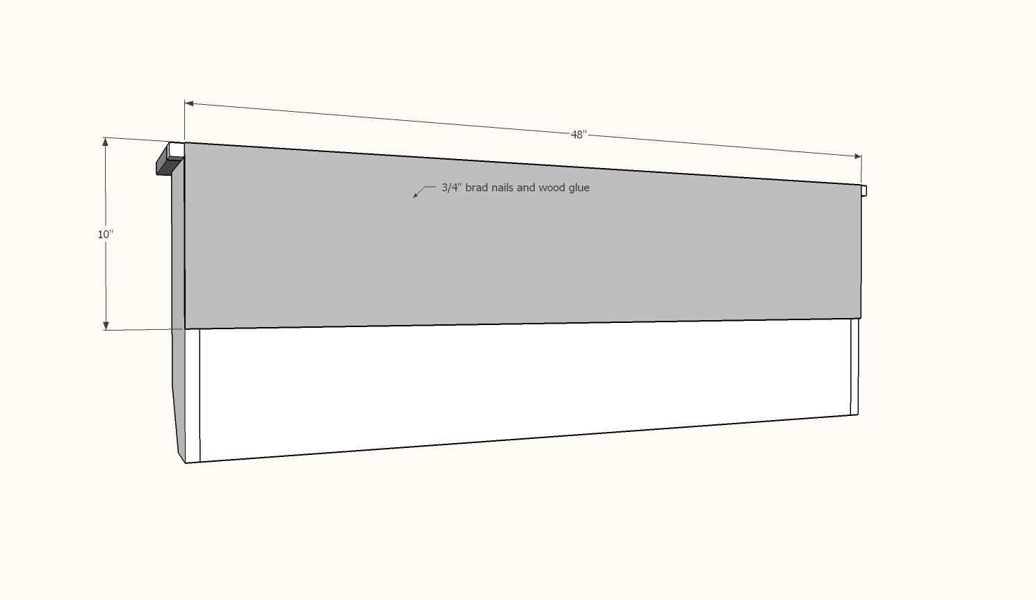 Entryway Bench and Storage Shelf with Hooks — step 14