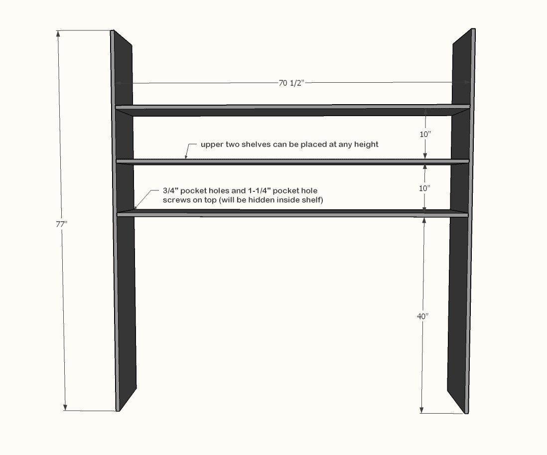 Entryway Cabinet with Hooks — step 2
