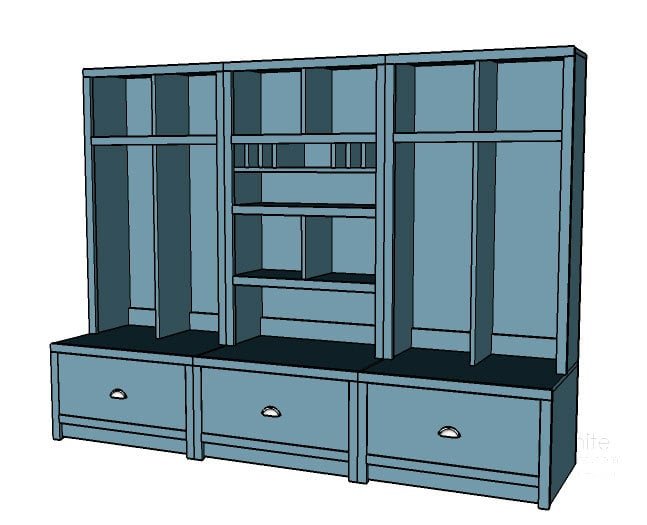Entryway Mail Sort and Charging Hutch