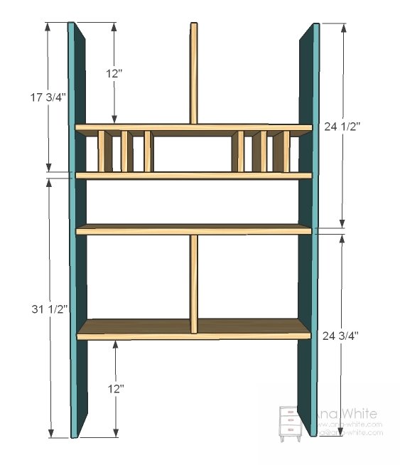 Entryway Mail Sort and Charging Hutch — step 3
