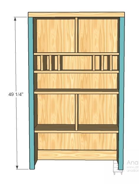 Entryway Mail Sort and Charging Hutch — step 8