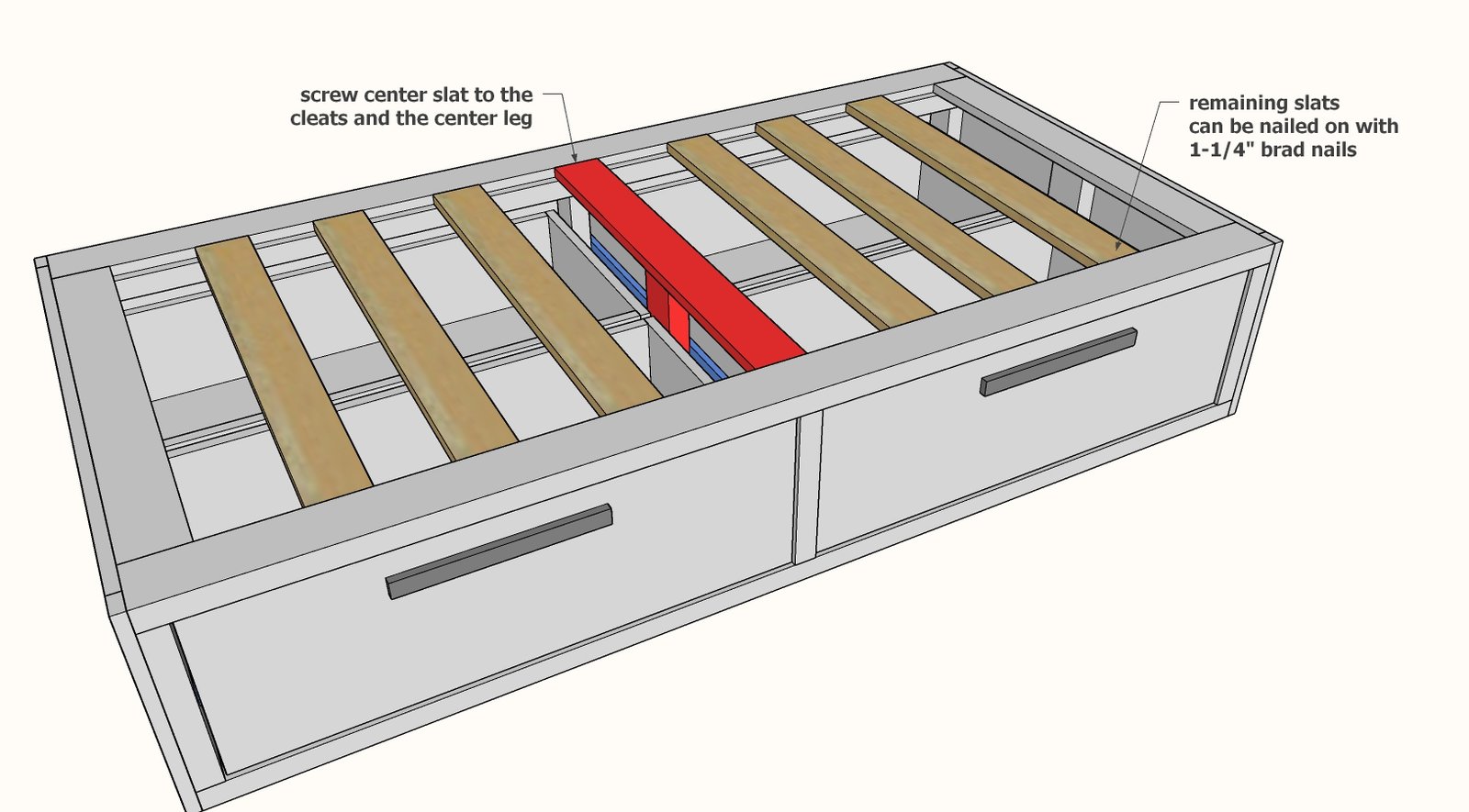Essential Drawer Bed or Daybed — step 11