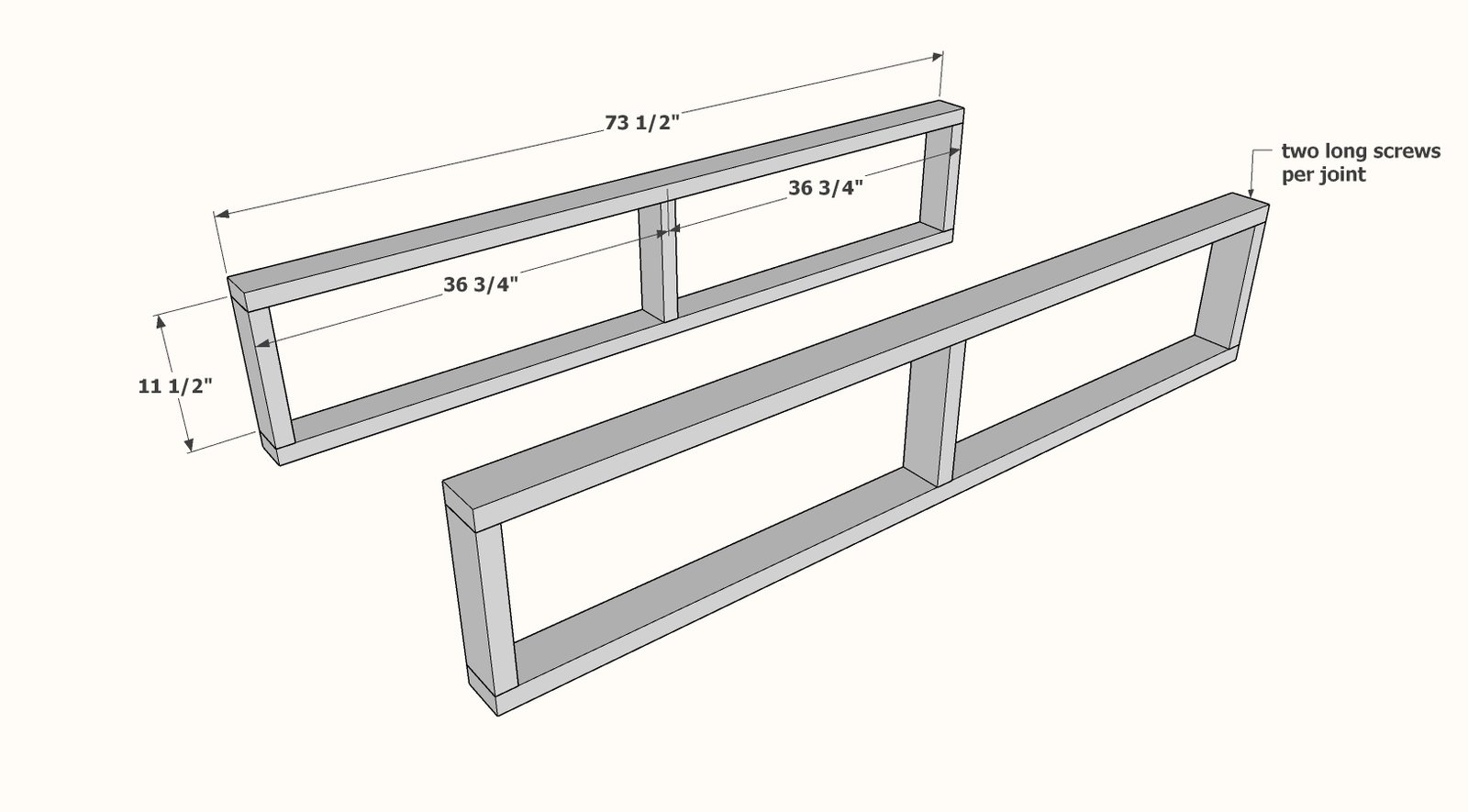 Essential Drawer Bed or Daybed — step 1