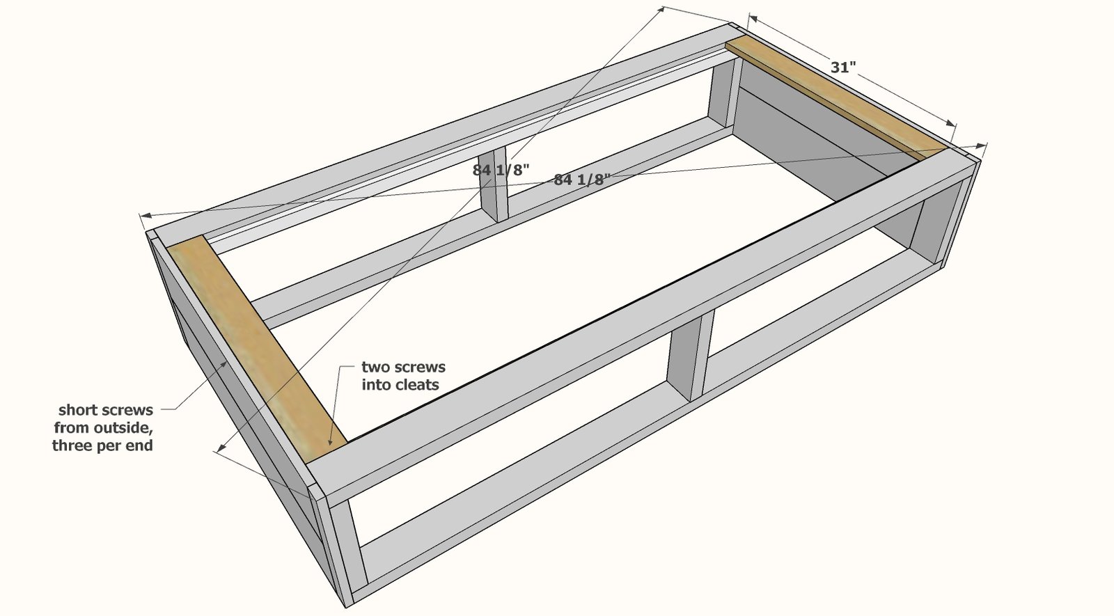 Essential Drawer Bed or Daybed — step 4