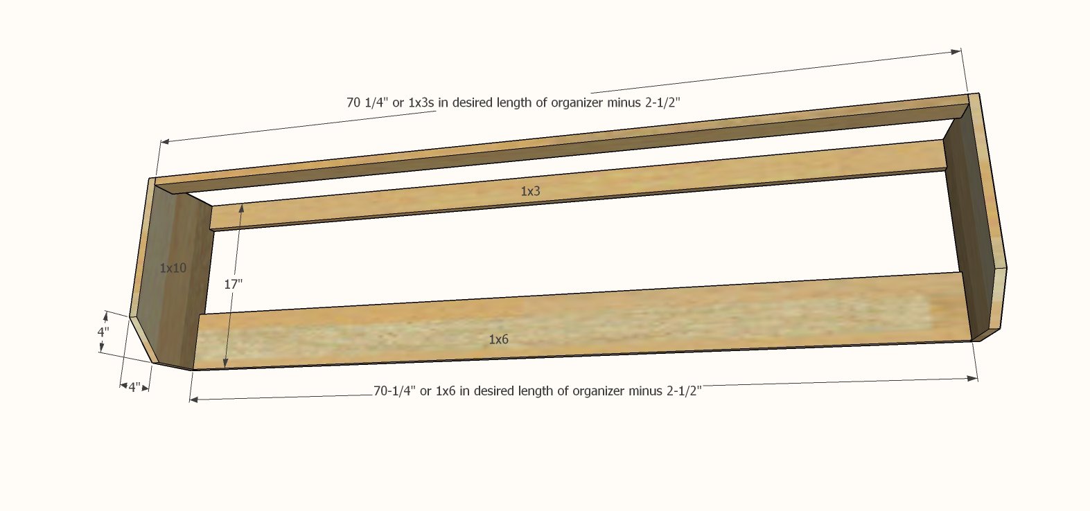 Essential Entryway Shelf with Hooks — step 1