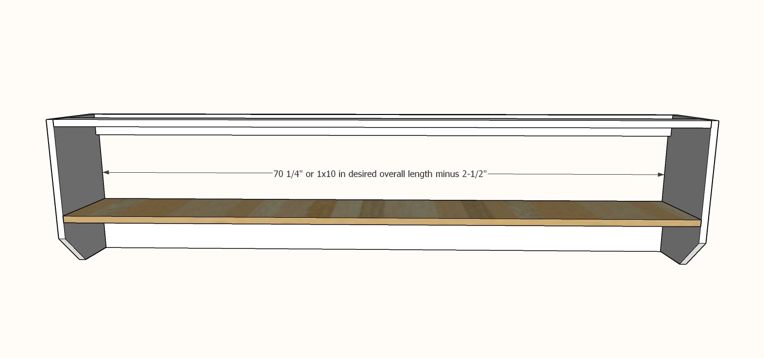 Essential Entryway Shelf with Hooks — step 2