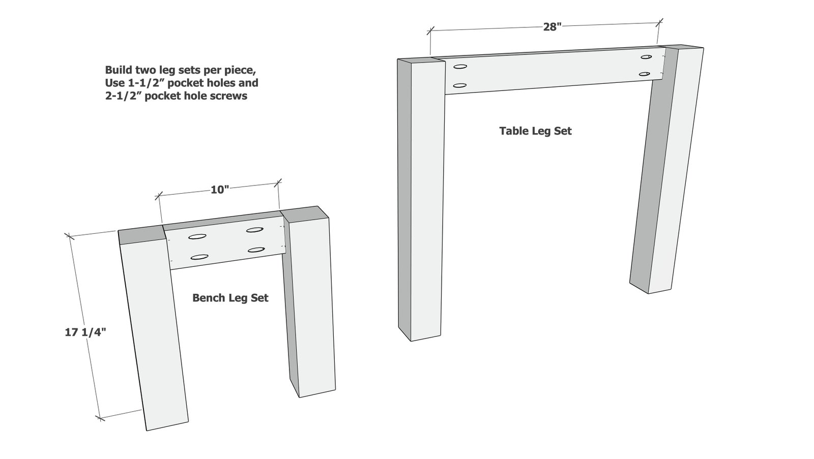 Essential Modern Outdoor Dining Table and Bench Set — step 1