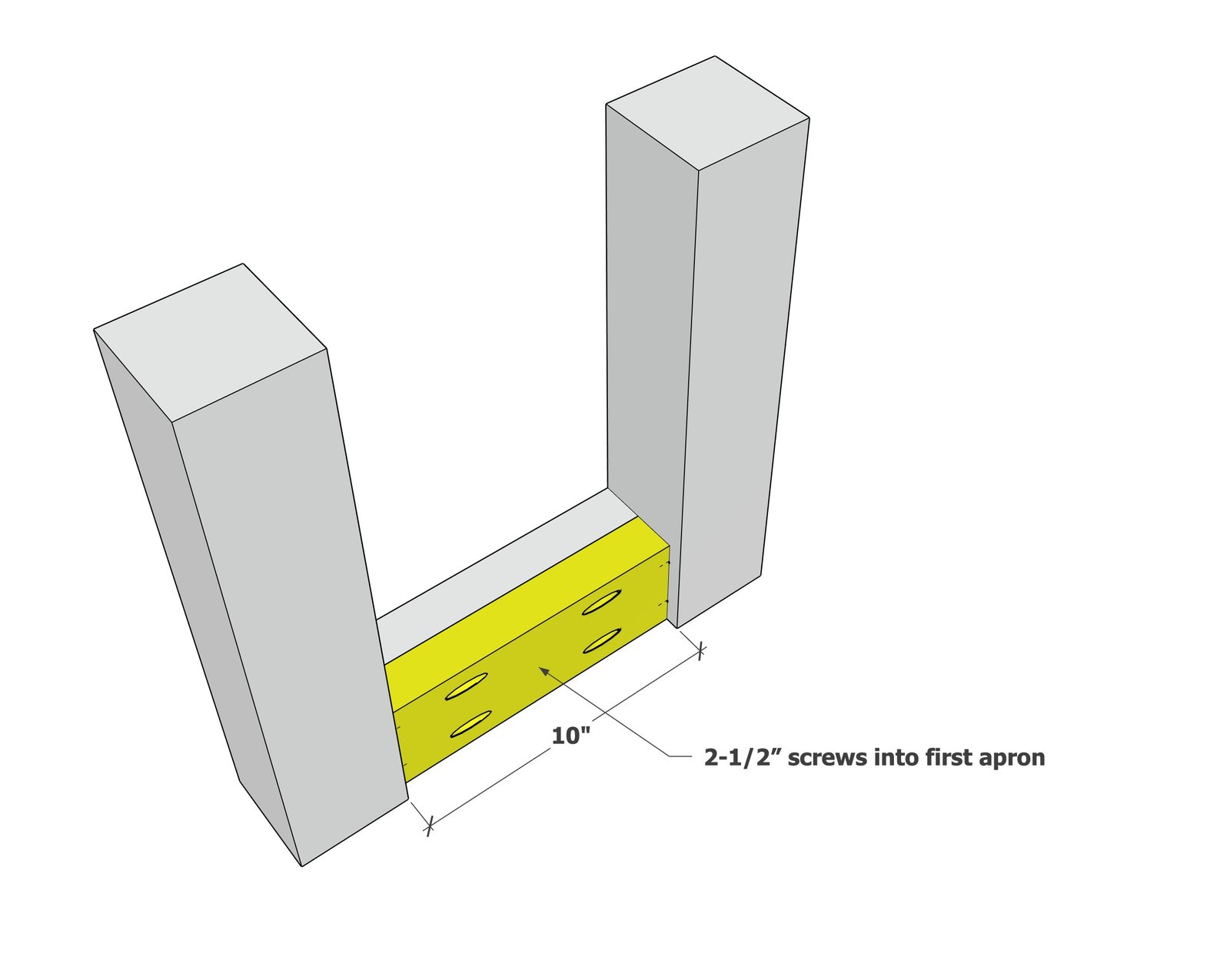 Essential Modern Outdoor Dining Table and Bench Set — step 2