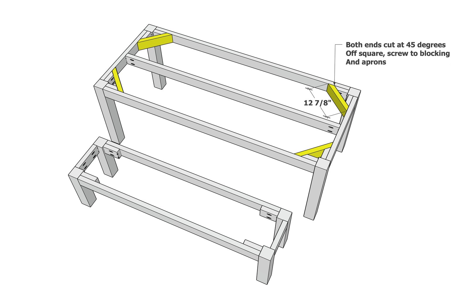 Essential Modern Outdoor Dining Table and Bench Set — step 5