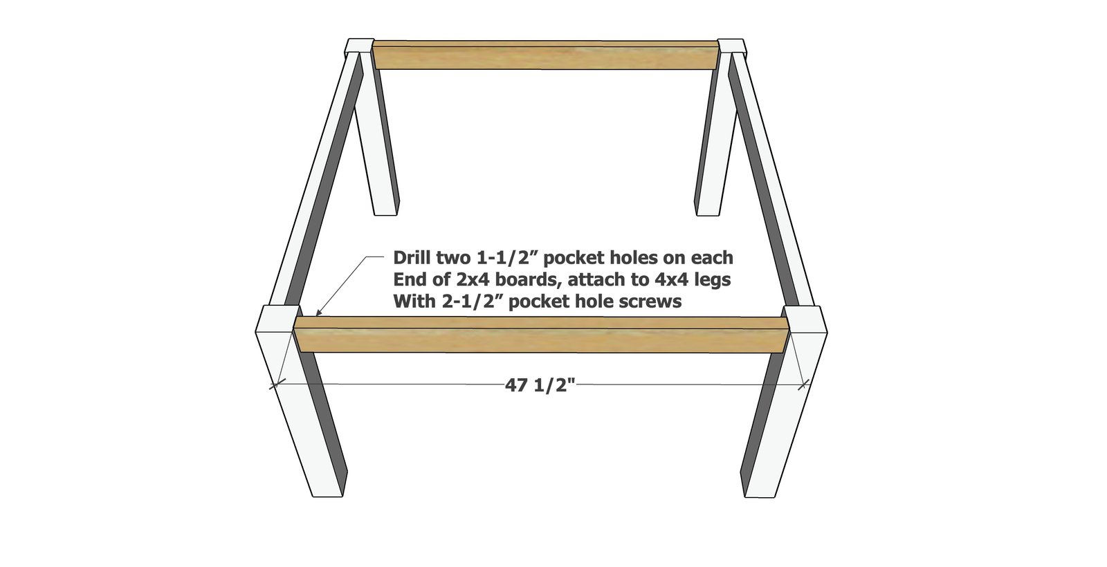 Essential Modern Outdoor Square Dining Table– — step 2