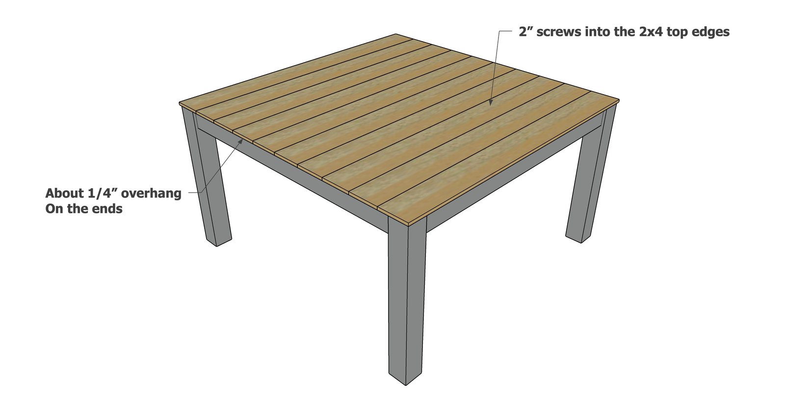 Essential Modern Outdoor Square Dining Table– — step 4