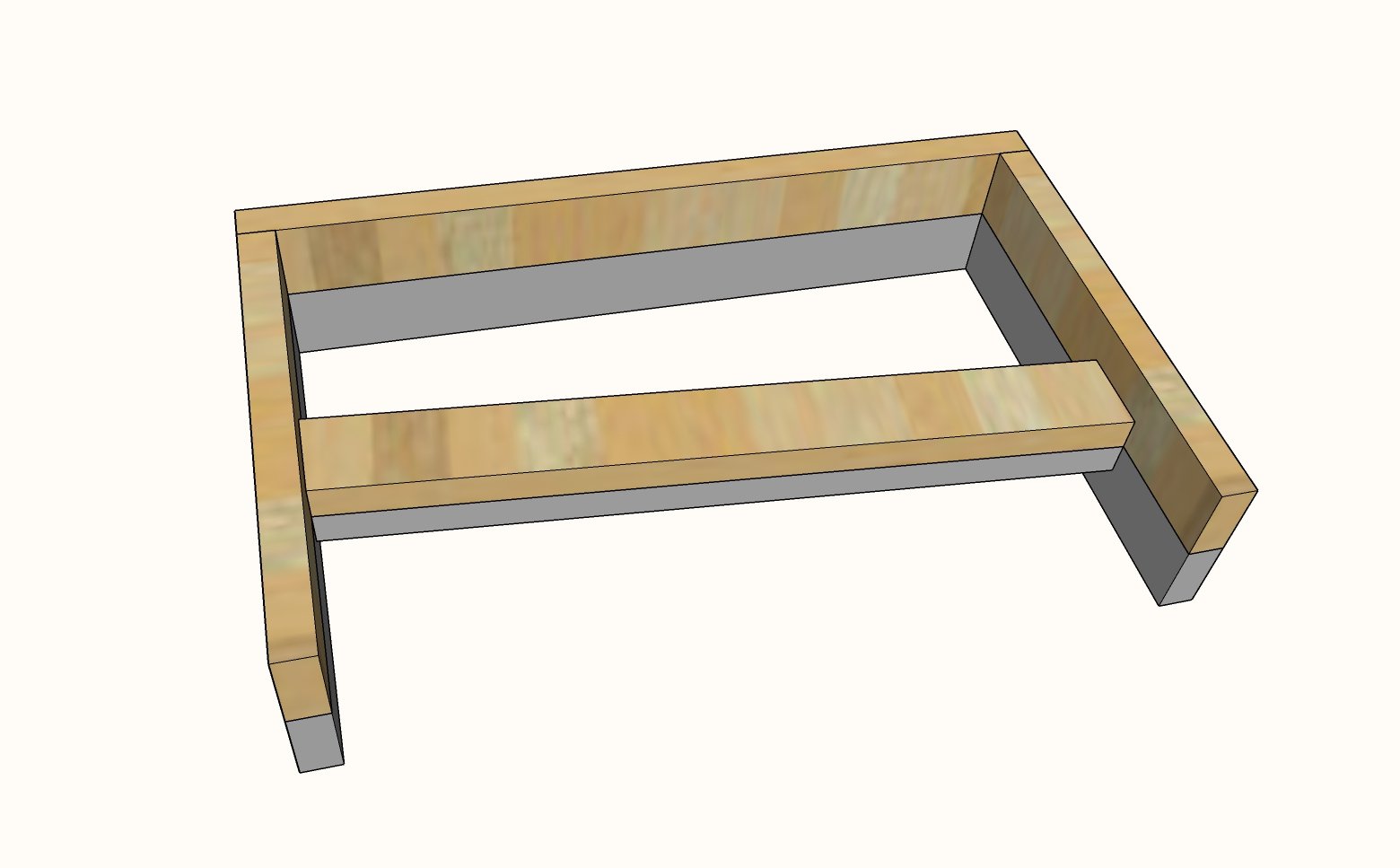 Essential Wood Outdoor Chair Frame for Deep Seat Cushion — step 2