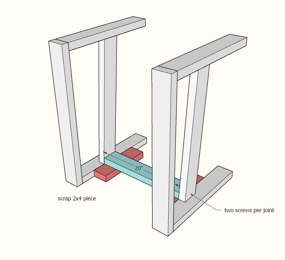 Essential Wood Outdoor Chair Frame for Standard Chair Cushion — step 3