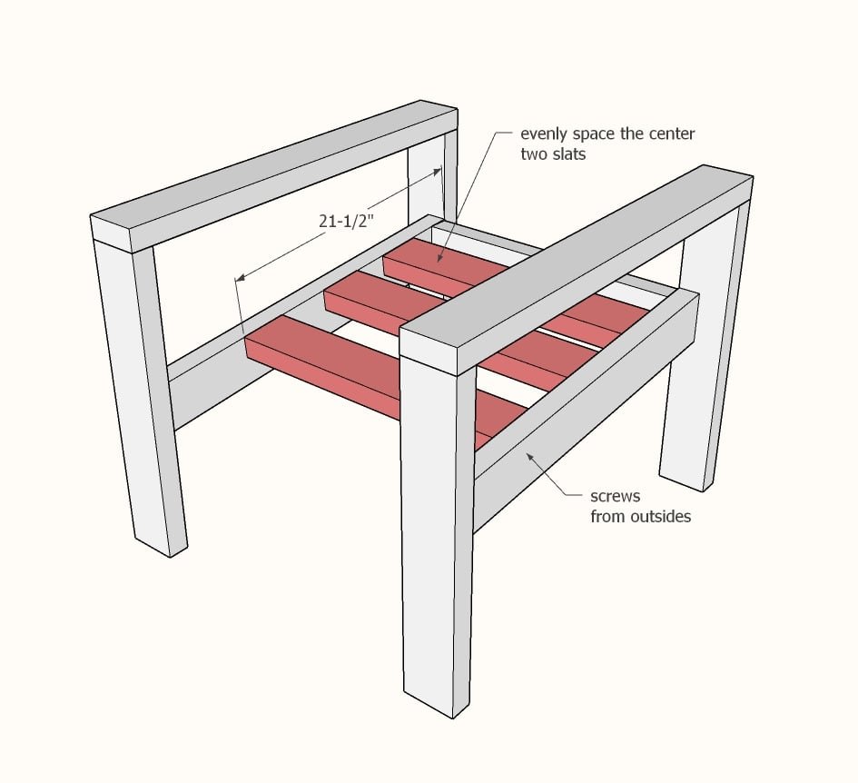 Essential Wood Outdoor Chair Frame for Standard Chair Cushion — step 4