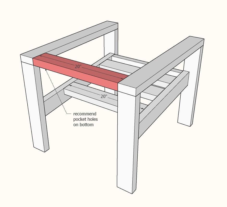 Essential Wood Outdoor Chair Frame for Standard Chair Cushion — step 5