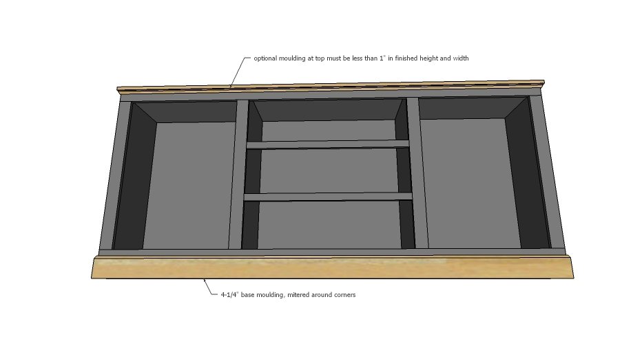 Extra Long Buffet Cabinet with Drawers — step 5