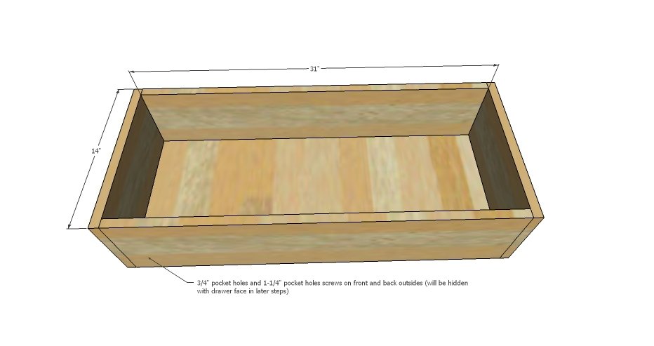 Extra Long Buffet Cabinet with Drawers — step 7