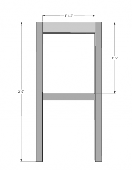 Extra Tall Bar Stool — step 2