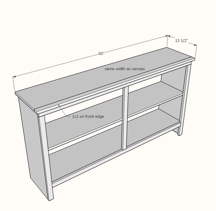 Extra Wide Console Bookcase — step 4