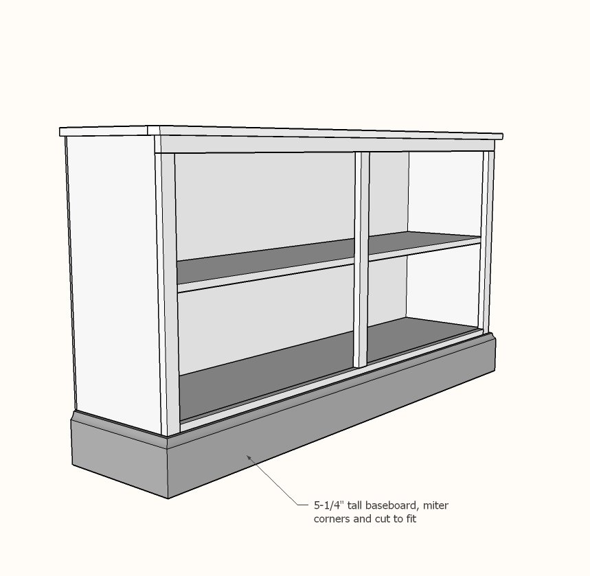 Extra Wide Console Bookcase — step 6