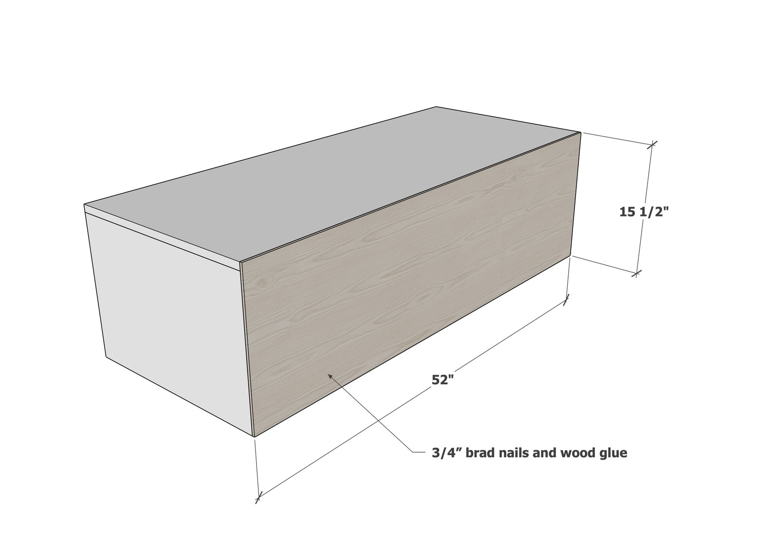 Extra Wide Media Base for the Modular Playroom Storage Wall — step 6