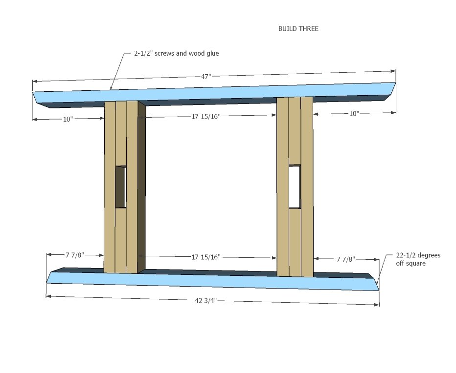 Extra Wide Pedestal Farmhouse Table — step 2