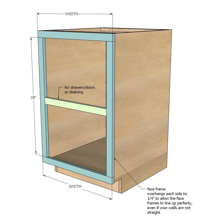 Face Frame Base Kitchen Cabinet Carcass — step 6