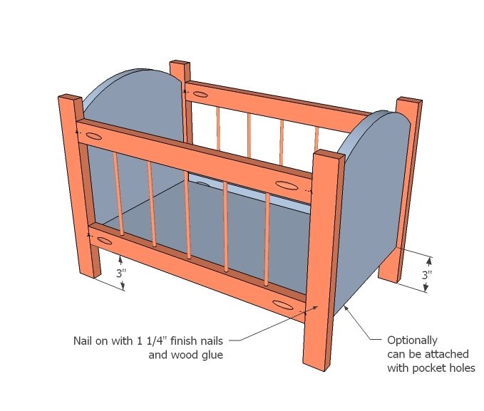 Fancy Baby Doll Crib — step 4